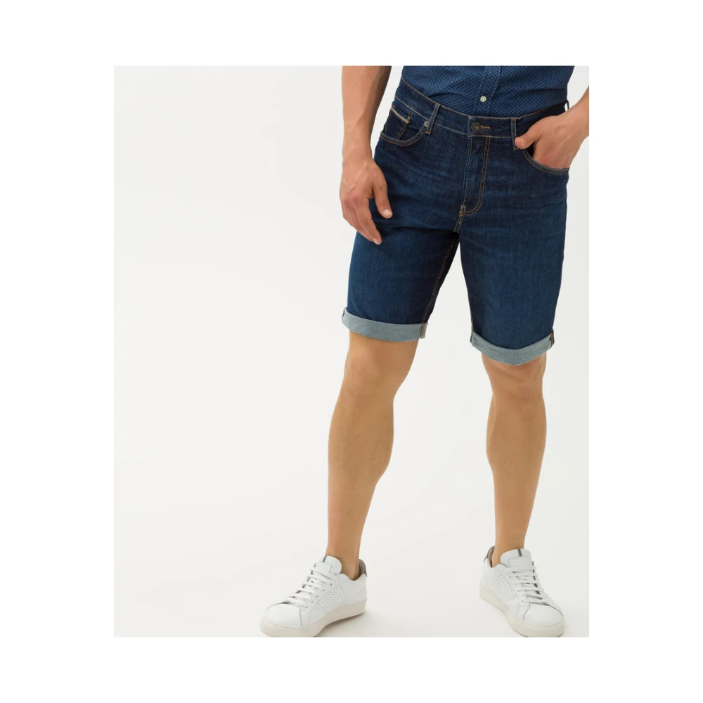 BRAX Donkerblauwe Shorts Blue Heren
