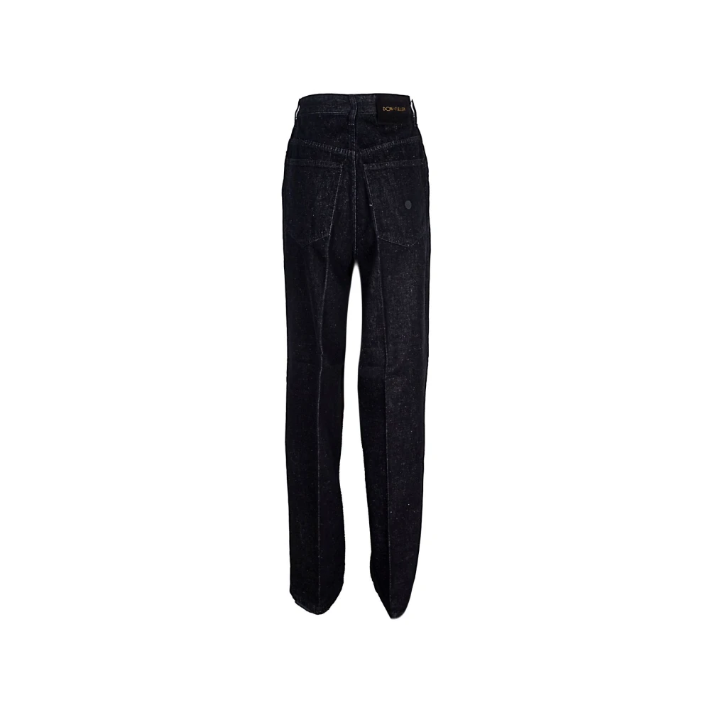 Don The Fuller Stijlvolle Wide Jeans voor Mannen Black Dames