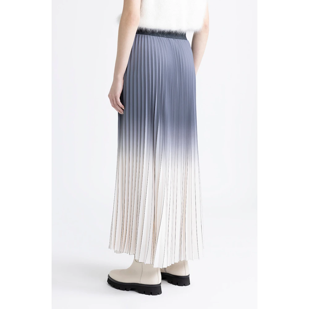 PESERICO Geplooide rok met elastische taille Multicolor Dames