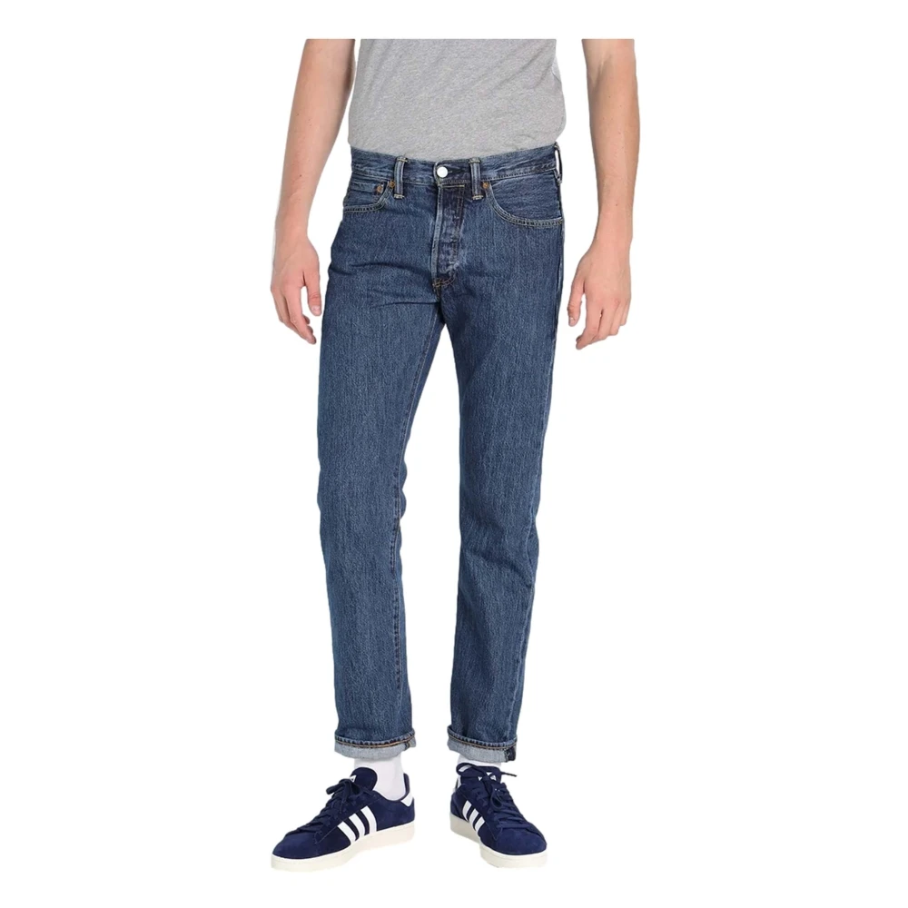 Levi's Mannelijk Blauw Jeans Heren, W32 L32, Katoen, 501 Original