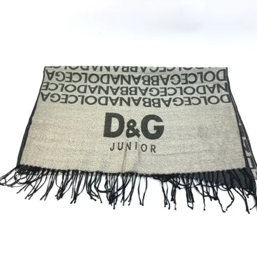 Dolce & Gabbana Pre-owned Wool scarves Gray Dames