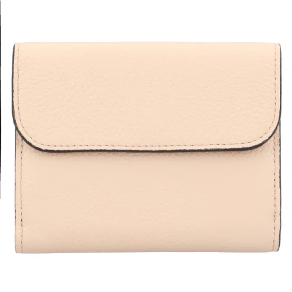 Chloé Leather wallets Beige Dames