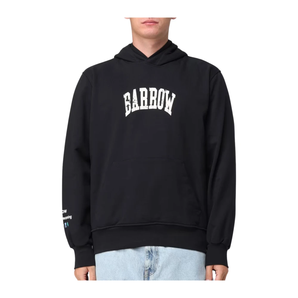 Barrow Zwarte Unisex Hoodie Black Heren
