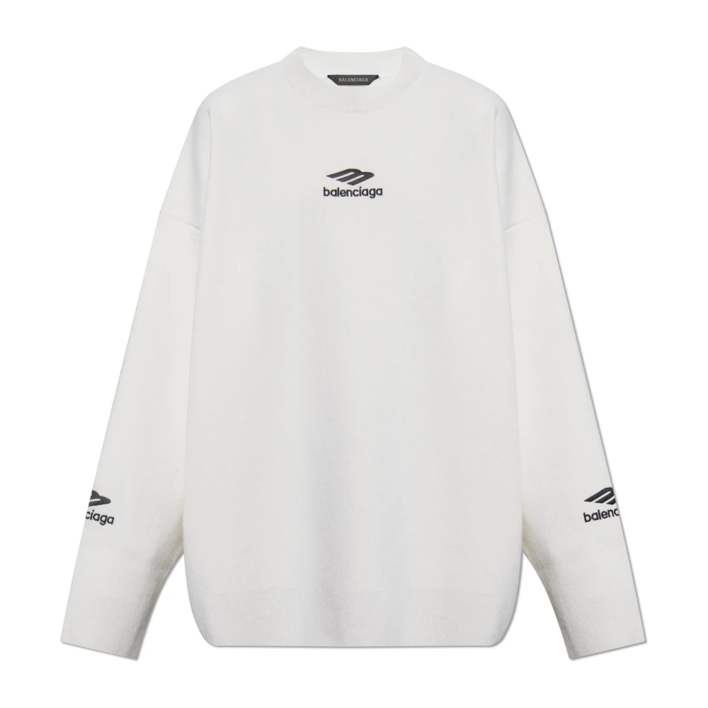 Balenciaga Wollen coltrui uit de Skiwear collectie White Heren
