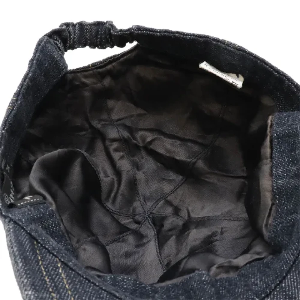 Chanel Vintage Pre-owned Denim hats Blue Dames