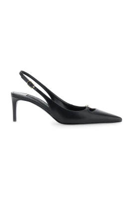 Svart Klack Slingback Lucido Stil