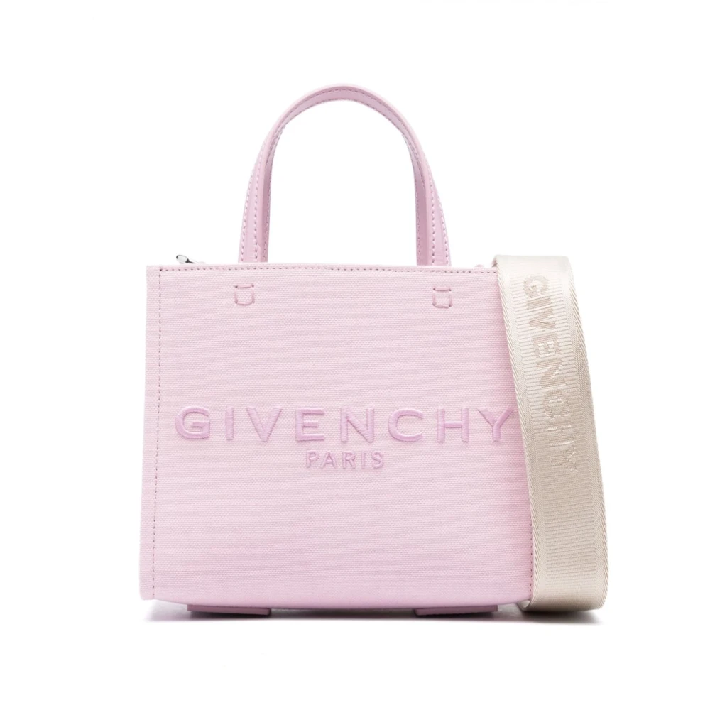 Givenchy Roze Geborduurd Logo Katoenen Tas Pink Dames