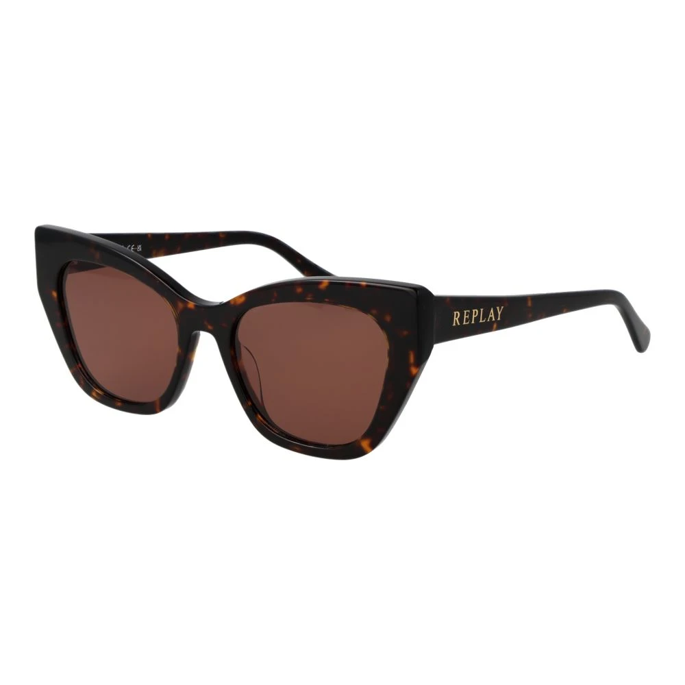 Replay Women's Brown Sunglasses, One Size, Cat Eye Sunglasses