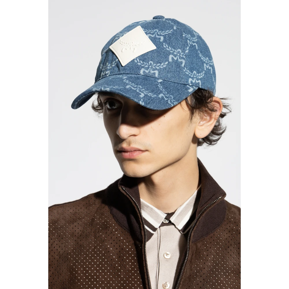 MCM Denim Cap Blue Heren