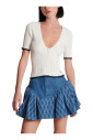 top-en-maille-col-v