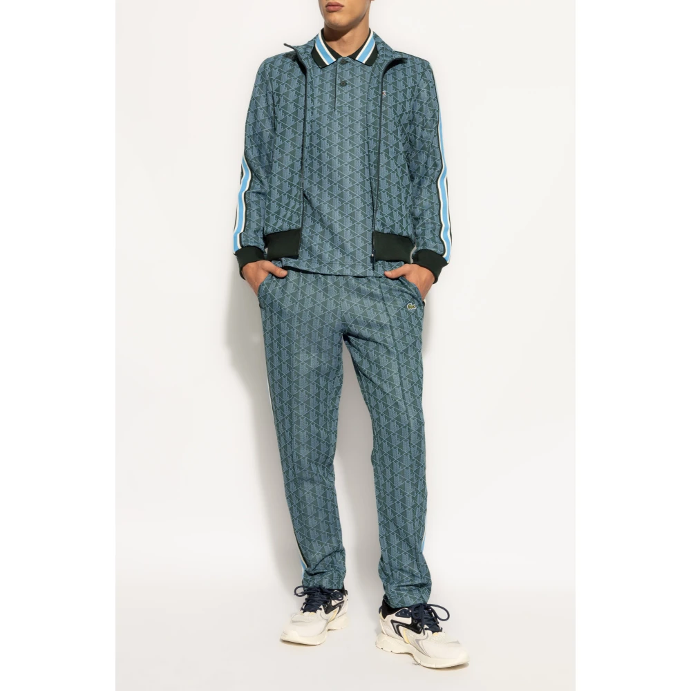 Lacoste Sweatpants met monogram Green Heren