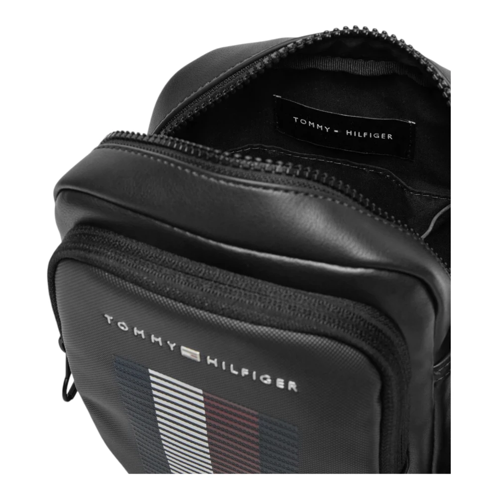 Tommy Hilfiger Pique Mini Reporter Tas Black Heren