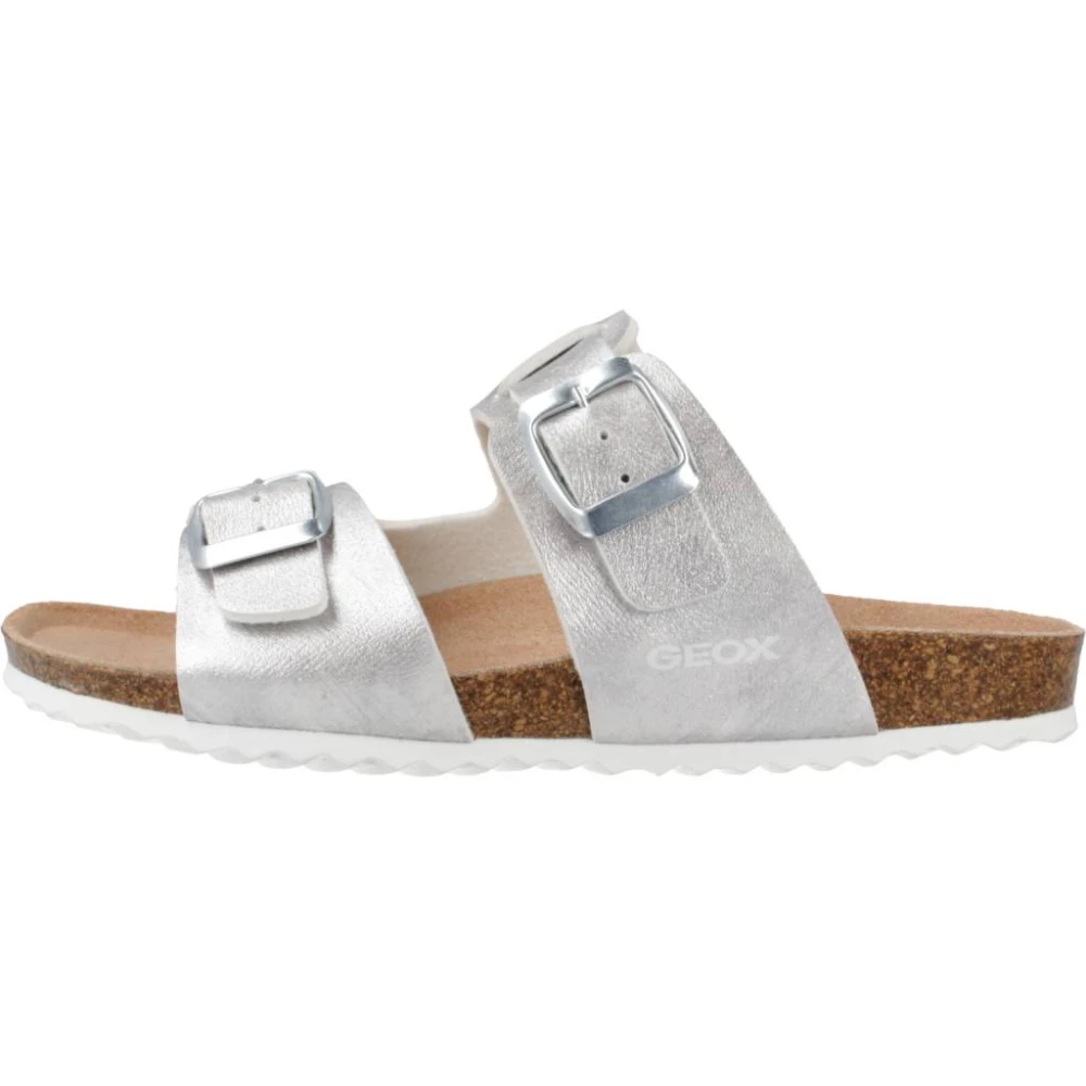 Geox Meisjes Grijs Stijlvolle Sandalen Voor De Zomer