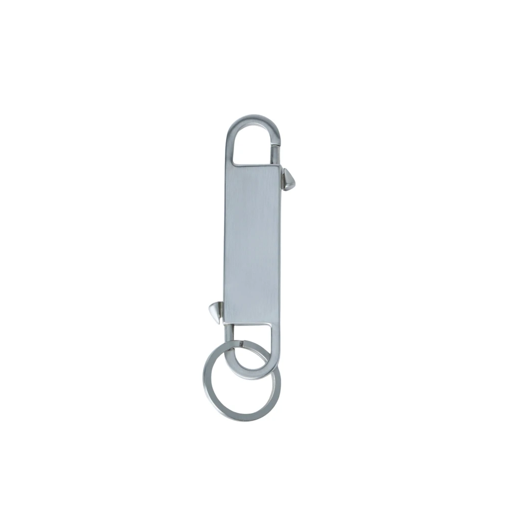 Rick Owens Uomo Grigio - Portachiavi In Acciaio Inossidabile - Accessories - One Size