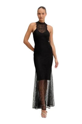 Halter Lace Maxi Dress
