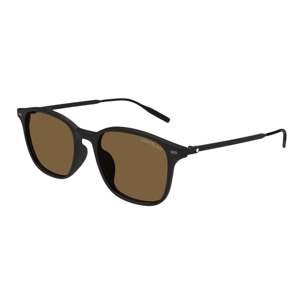 Montblanc Men's Black Square Sunglasses - Sunglasses - 54 Mm - Accessories