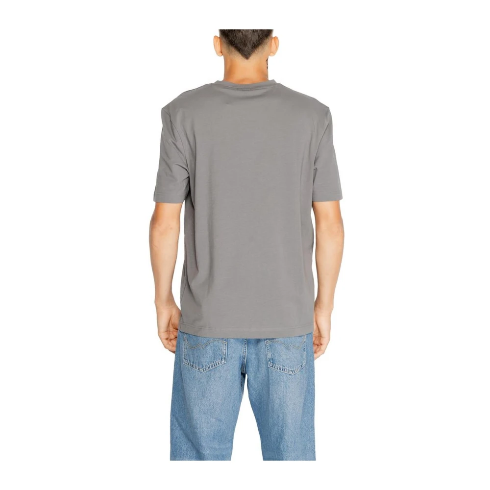 Hugo Boss Stretch Katoenen T-shirt Collectie Gray Heren