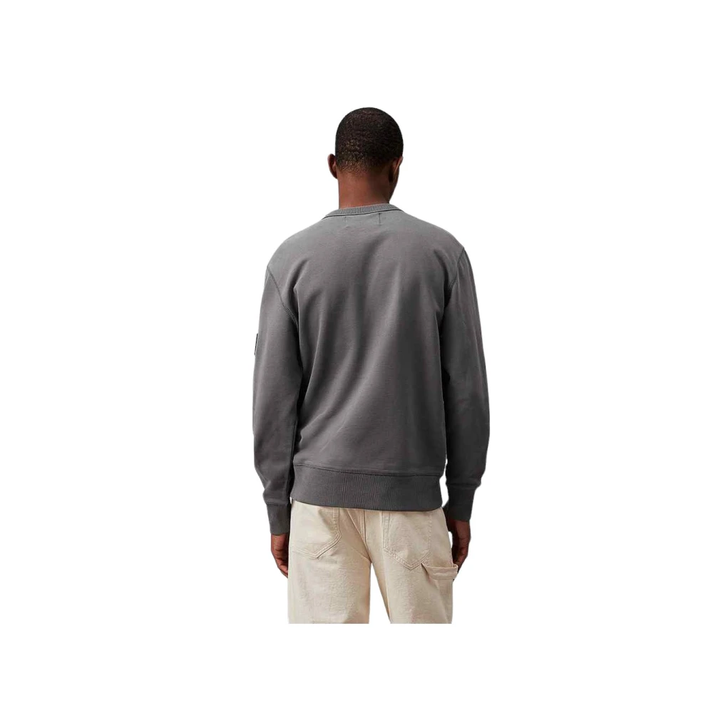 Calvin Klein Stijlvolle Sweatshirt voor Mannen Gray Heren