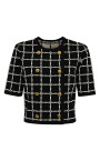 cardigan-jacquard-a-manches-3-4