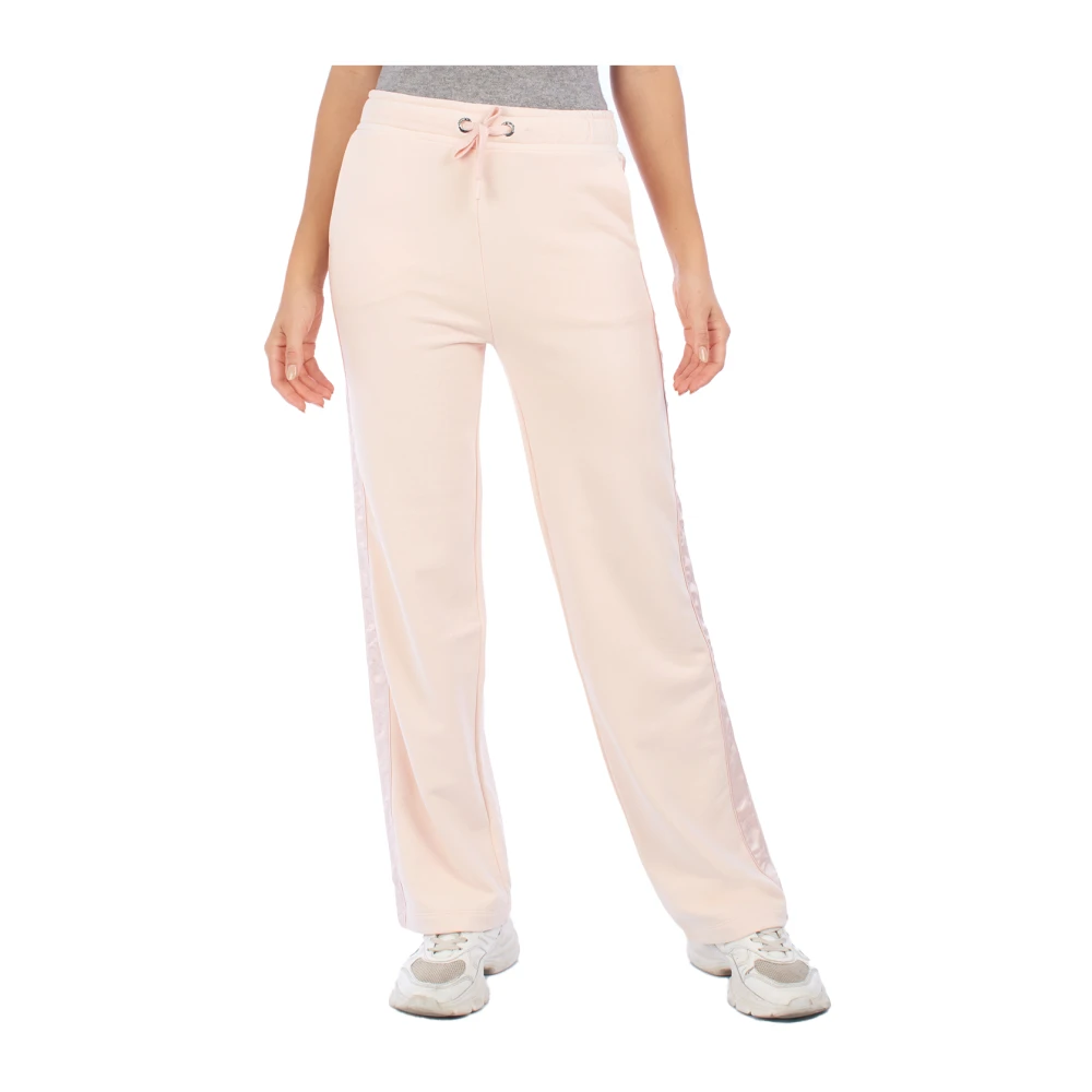 Emporio Armani Women's Pink Wide Trousers, 4XL, Straight Trousers