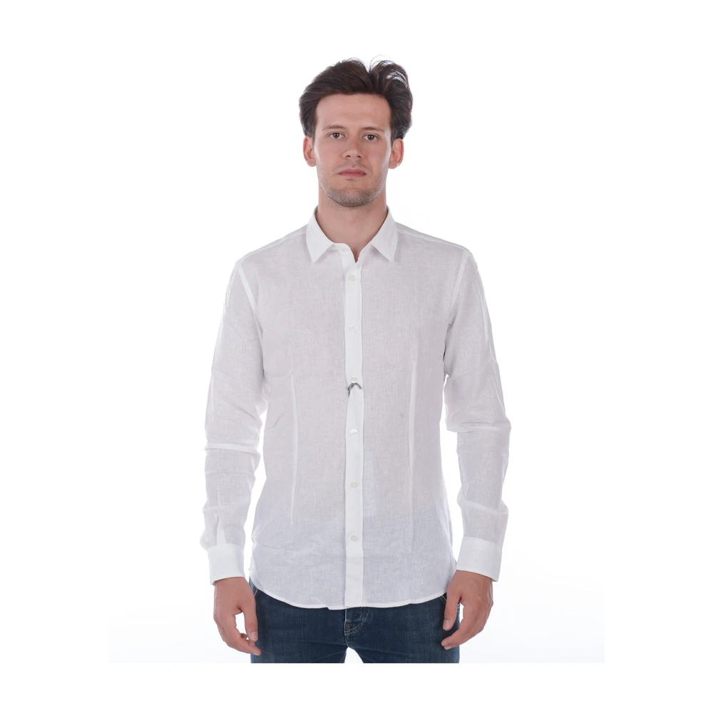 Daniele Alessandrini Basisoverhemd White Heren