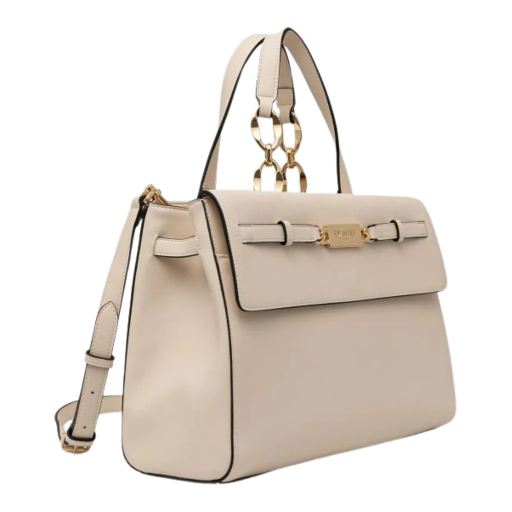 Twinset Middelgrote tas van synthetisch materiaal met magnetische sluiting Beige Dames
