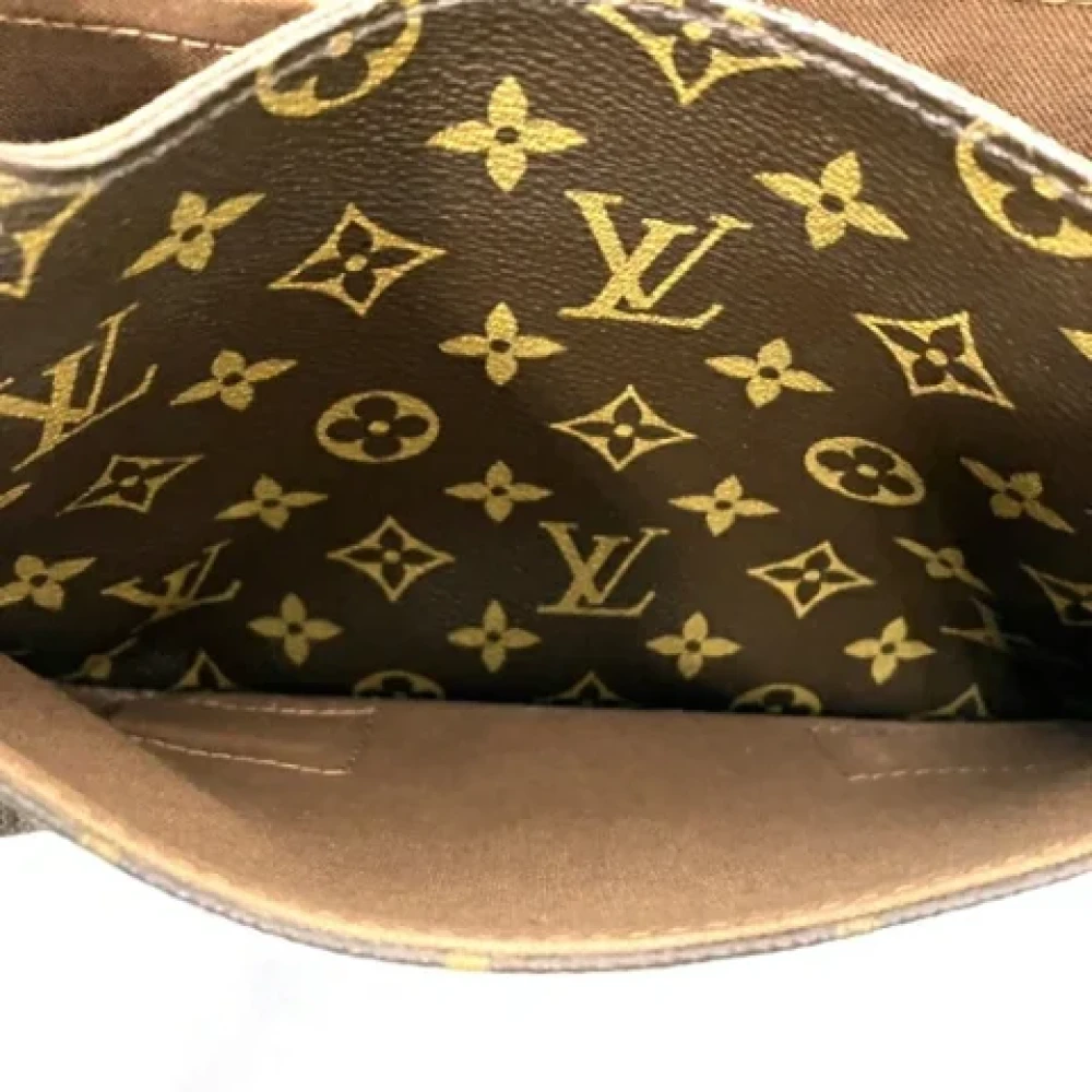 Louis Vuitton Vintage Pre-owned Canvas shoulder-bags Brown Dames