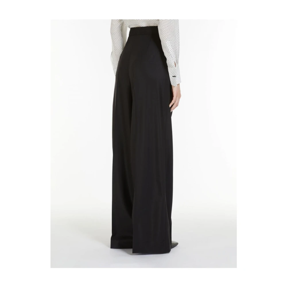 Max Mara Wollen broek Black Dames