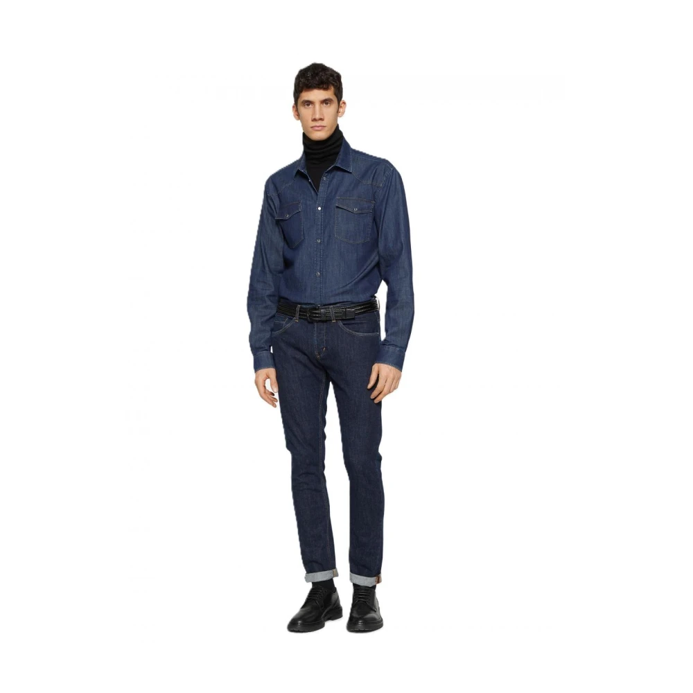 Dondup Katoenen Casual Broek Blue Heren