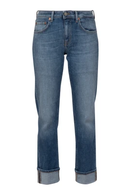 Ljus Denim Rakbenta Jeans