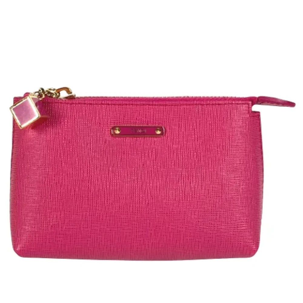 Fendi Vintage Pre-owned Leather clutches Pink Dames