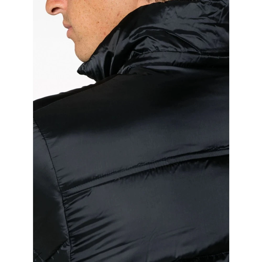 Moorer Blauwe Pufferjas met Afneembare Capuchon Blue Heren