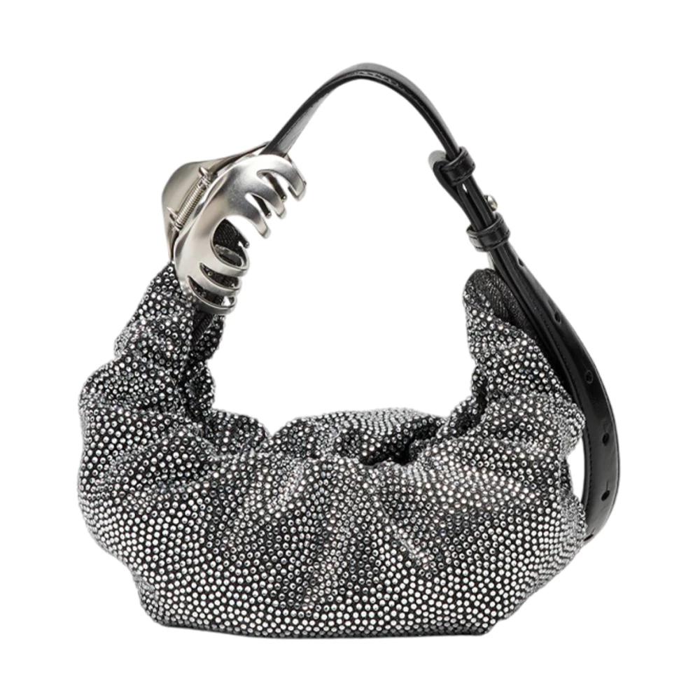 Diesel Women's Black Fashionable Shoulder Bag With Hair Clip