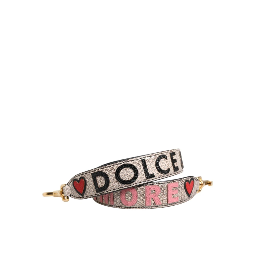 Dolce & Gabbana Women's Multi-Color Leather Shoulder Strap With Lobster Clasps