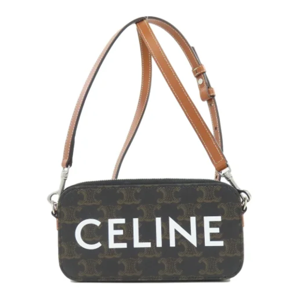 Celine Vintage Pre-owned Plastic celine-bags Brown Dames