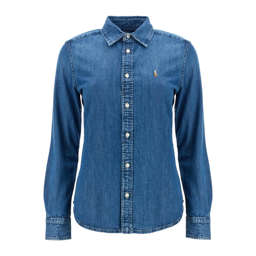 Polo Ralph Lauren Denim Slim Fit Shirt Blue Dames