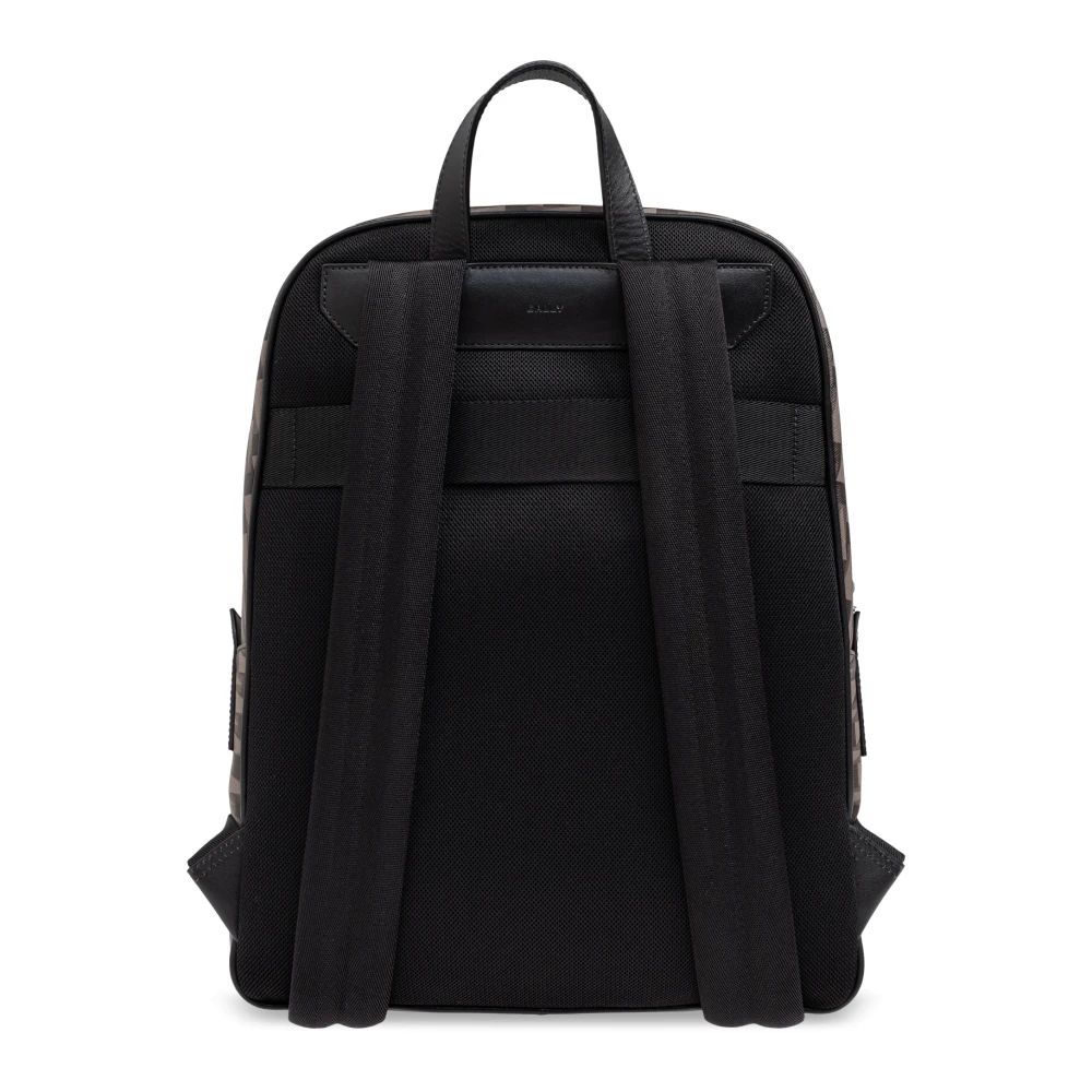 Bally Rugzak met bedrukt logo Brown Heren