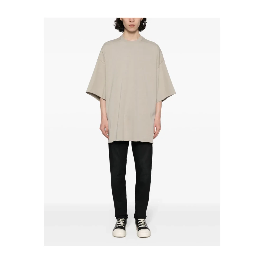 Rick Owens Tommy T Oversized Grijs T-shirt Gray Heren