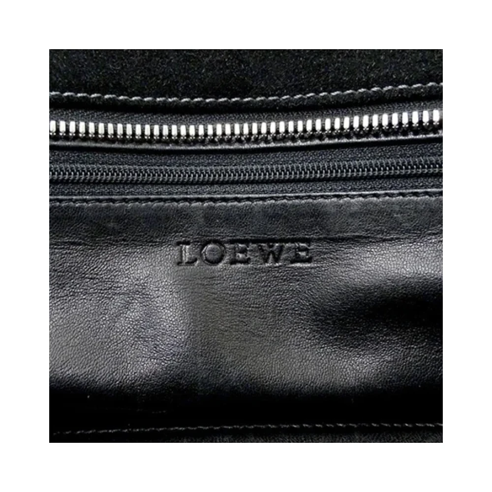Loewe Pre-owned Suede handbags Black Dames