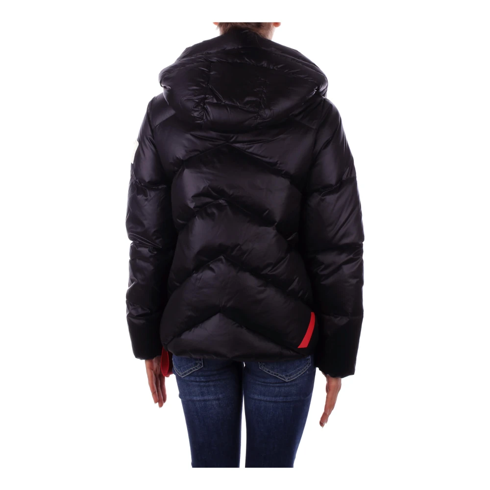 Afterlabel Zwarte jas met capuchon en ritssluiting Black Dames