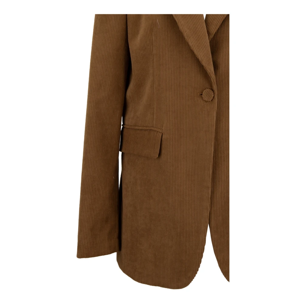 Aniye By Katoenen knoopblazer Brown Dames