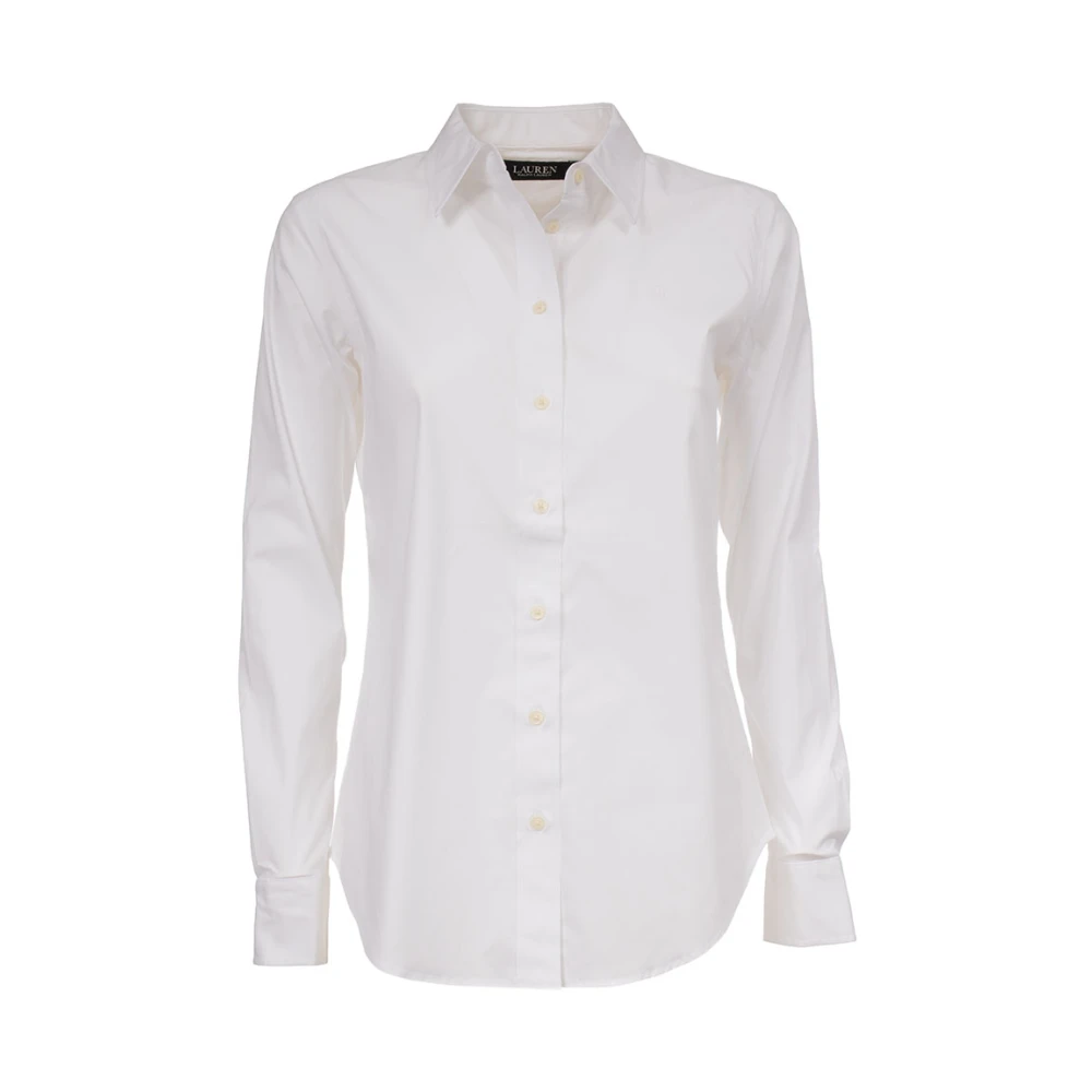 Ralph Lauren Katoenen overhemd met klassieke kraag White Dames