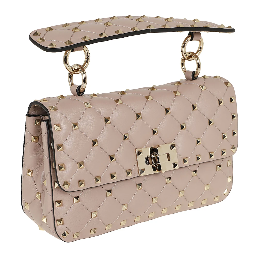 Valentino Garavani Rockstud Spike Schoudertas Beige Dames