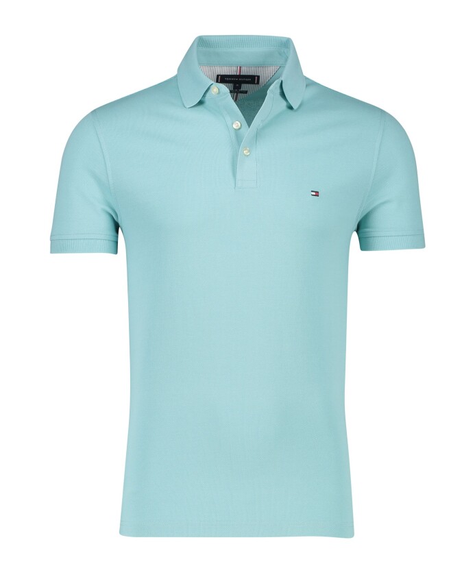 polo-vert-a-manches-courtes-slim-fit