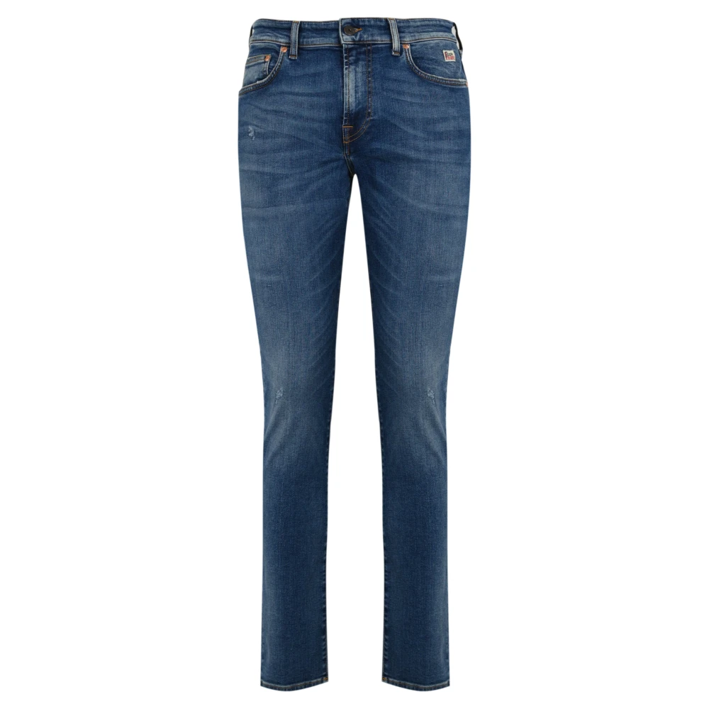 Roy Roger's Slim Fit Blauwe Denim Broek Blue Heren
