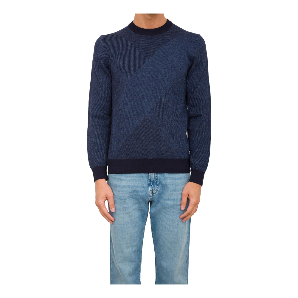 Hugo Boss BLU Gebreide kleding voor Mannen Blue Heren