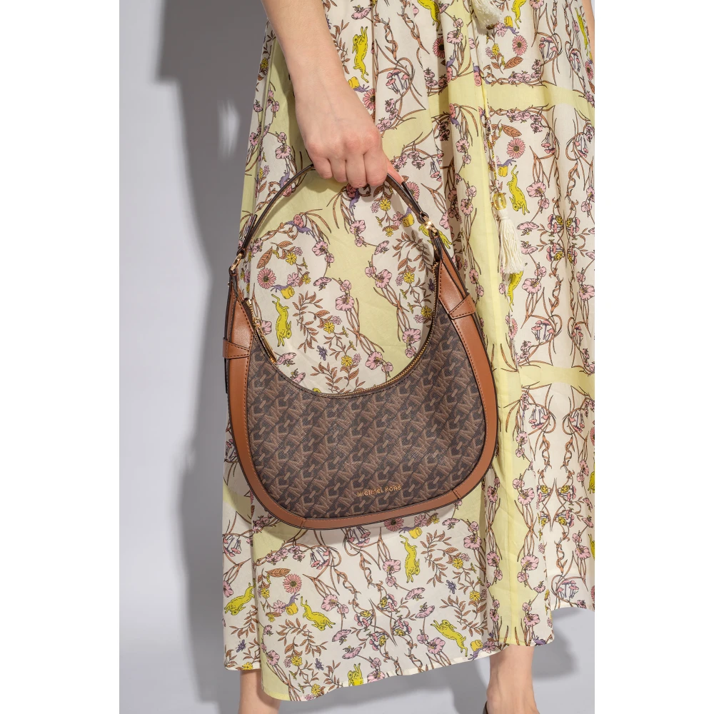 Michael Kors Schoudertas met logo Brown Dames