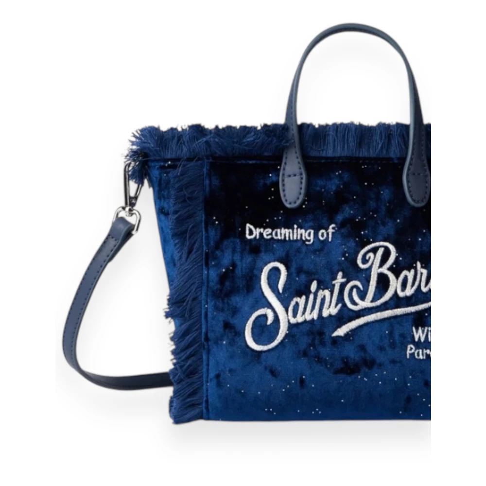 MC2 Saint Barth Velvet Midnight Vanity Mini Tas Blue Dames