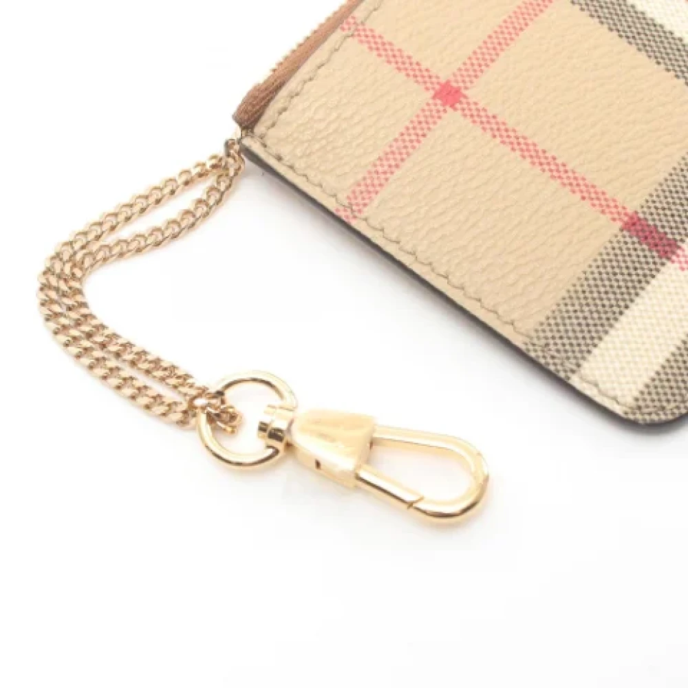 Burberry Vintage Pre-owned Canvas wallets Beige Dames