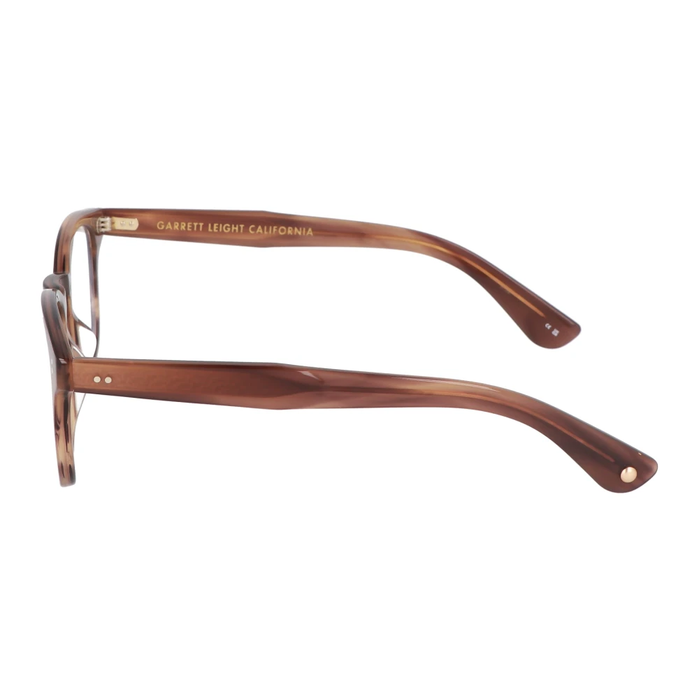 Garrett Leight Vierkante acetaat montuur zonnebril Brown Unisex